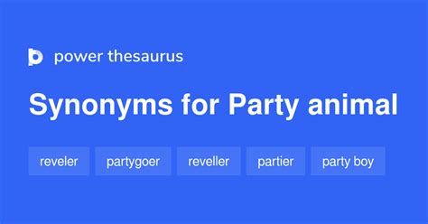 party animal synonym